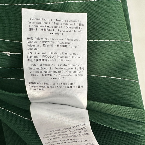 $2,890 Valentino Garavani Dark Green Pleated Stretch Ponte Dress Size 4 - Picture 10 of 10